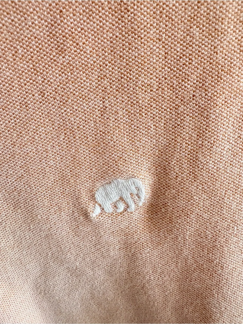 Banana Republic Men's Light Peach Polo Shirt